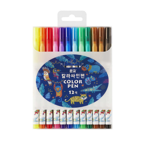 [Mungyo] Safari Color Sign Pen 1SET(12Colors)