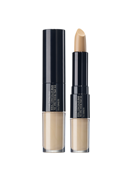 [The Saem] Cover Perfection Ideal Concealer Duo 4.5g (liquid)4.2g (stick) :: K-Beauty / Korea Cosmetics