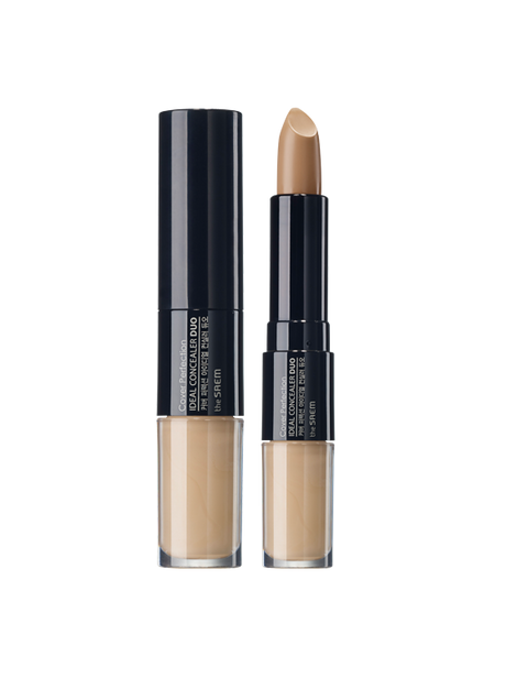 [The Saem] Cover Perfection Ideal Concealer Duo 4.5g (liquid)4.2g (stick) :: K-Beauty / Korea Cosmetics