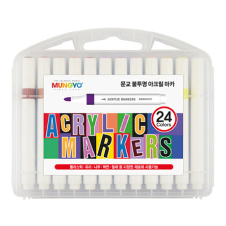 [Mungyo] Opaque Acrylic Marker (Water-Based)  1SET(24Colors)