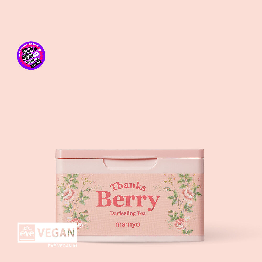 [Manyo Factory] Thanks Berry Darjeeling Tea Mask Sheet 1EA(30Sheets/350ml)