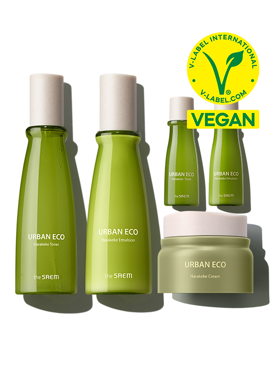 Urban Eco Harakeke Skin Care Set (180ml, 140ml, 60ml, 20ml, 20ml)