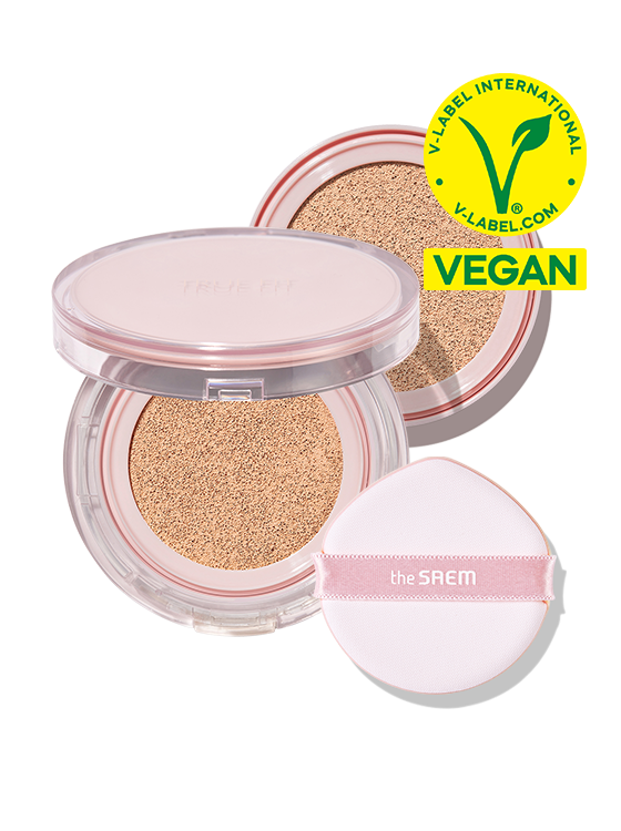 [The Saem] True Fit Glow Cushion (Original Product + Refill) 12g+12g :: K-Beauty / Korea Cosmetics