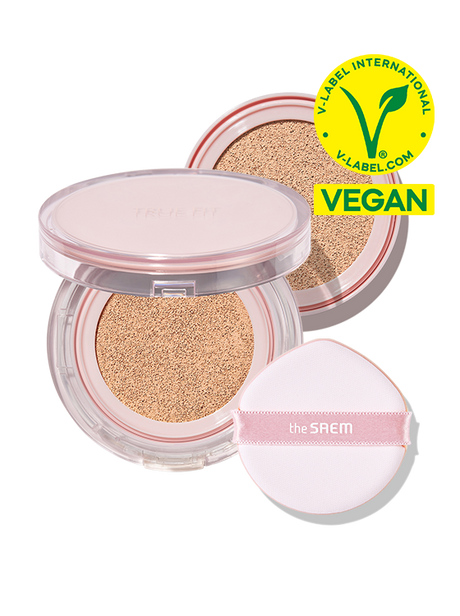 [The Saem] True Fit Glow Cushion (Original Product + Refill) 12g+12g :: K-Beauty / Korea Cosmetics