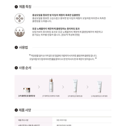 [Donginbi] Red Ginseng Moisture & Rich Cleansing Balm 140ml